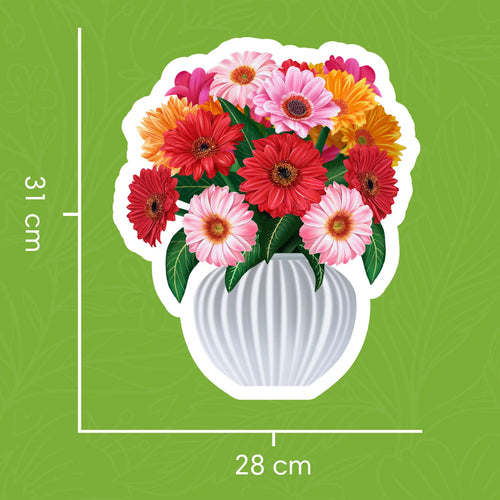 Glada Gerberas pop-up bukett