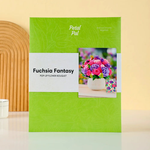 Fuchsia fantasy pop-up bukett