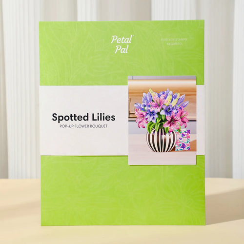 Fläckiga liljor pop-up bukett